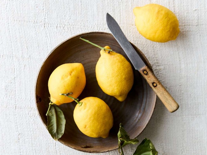 Close-up-billede af citroner
